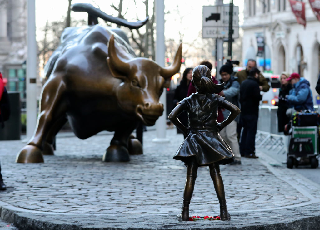 U.S.-NEW YORK-WALL STREET-"FEARLESS GIRL" STATUE