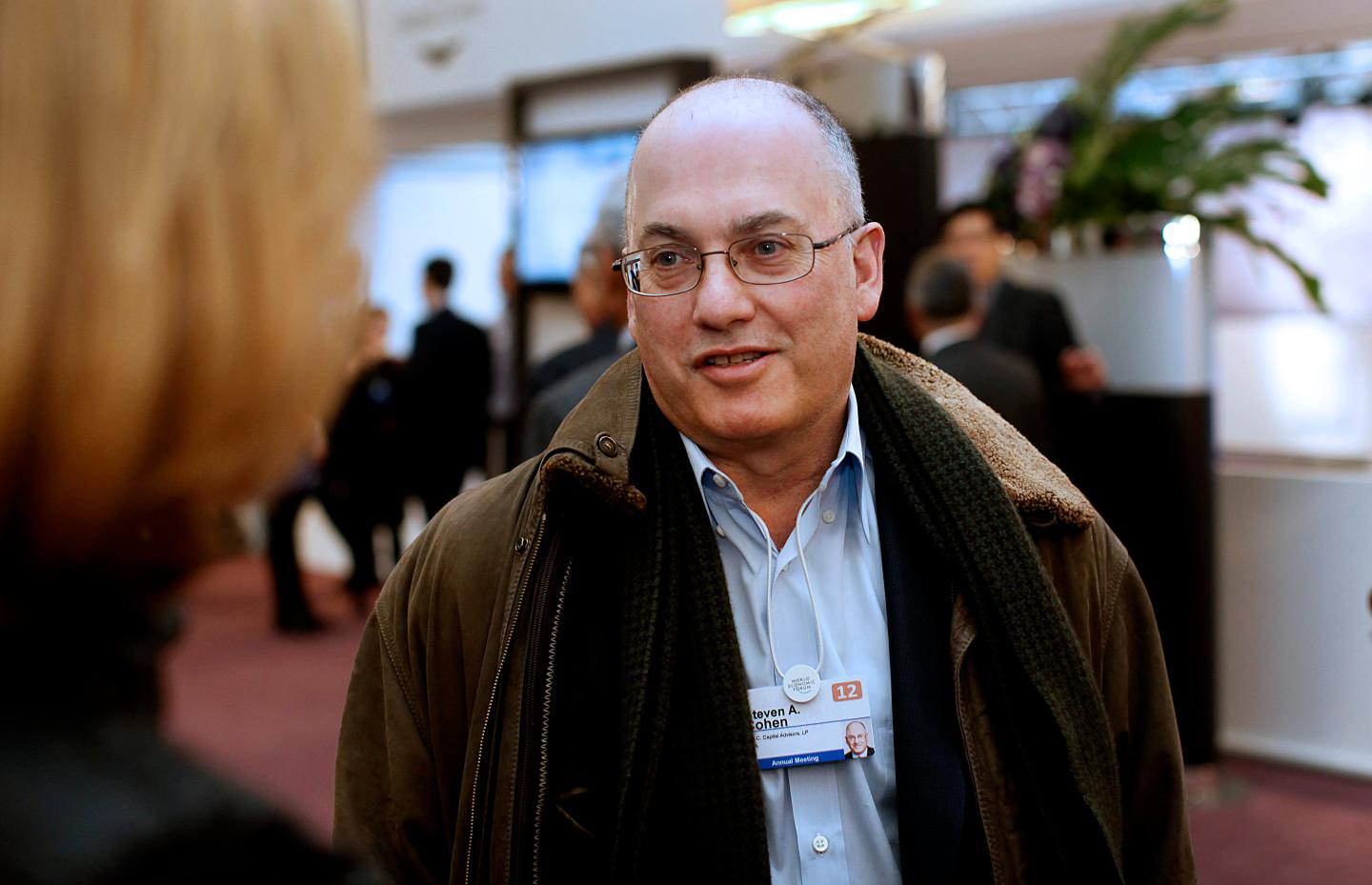 Point 72 hedge fund manager Steven Cohen at the 2012 World Economic Forum in Davos, Switzerland.