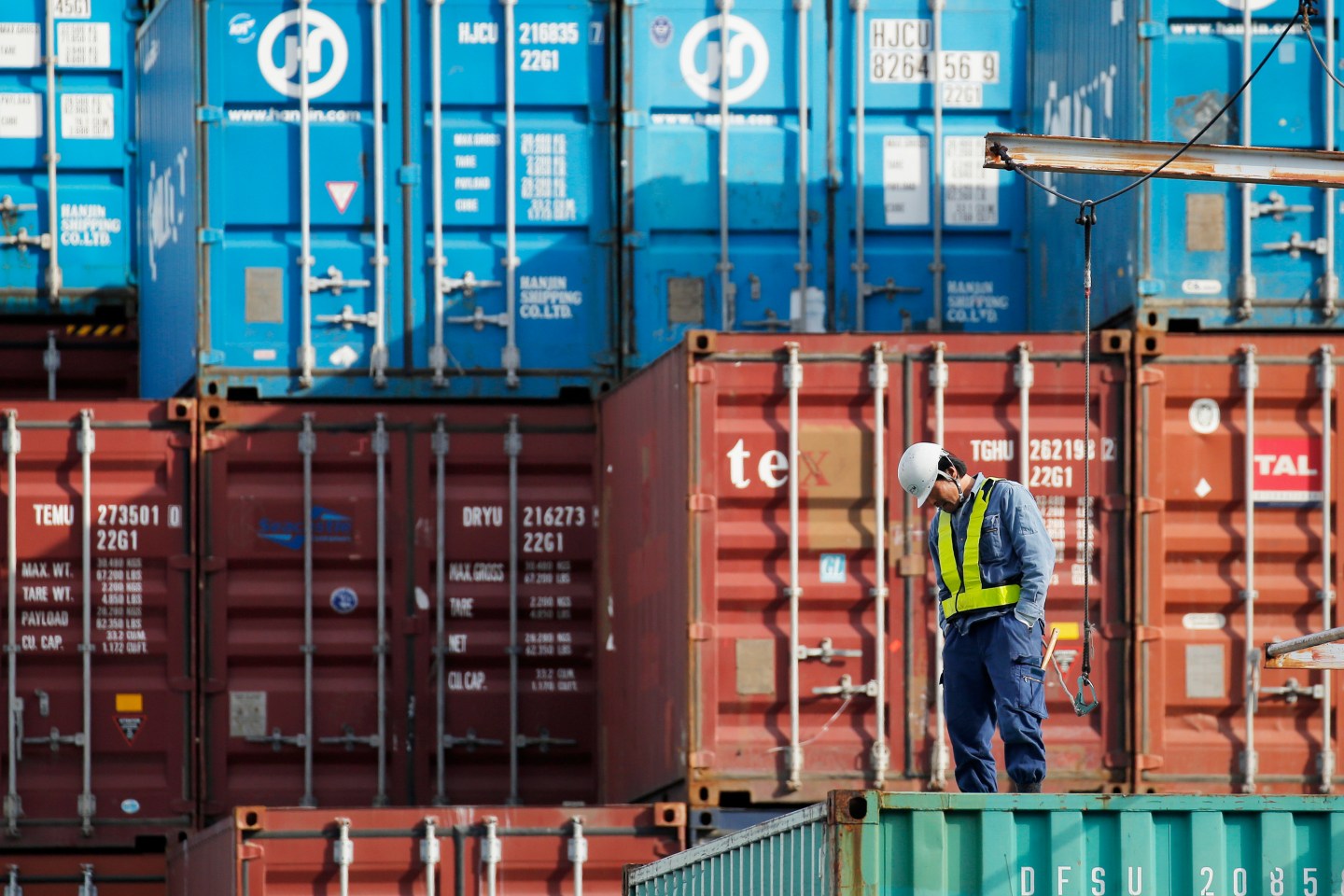 Images Of Container Terminal Ahead Of The Release Of Japan Trade Figures