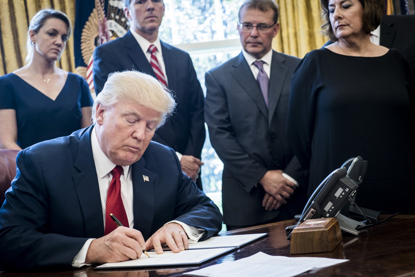President Trump Signs Memo On Investigation Of Steel Imports
