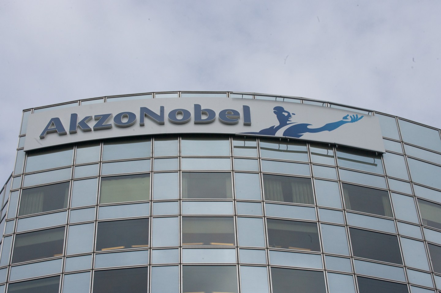 The headquarters of Akzo Nobel N.V. stand in Amsterdam, The