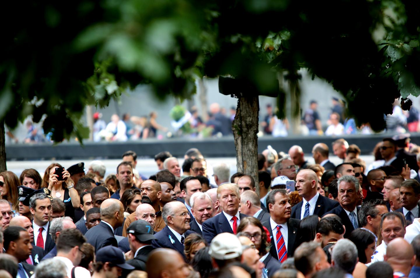 MANHATTAN, NY - SEPTEMBER 11: (L-R) Former New York City Mayor