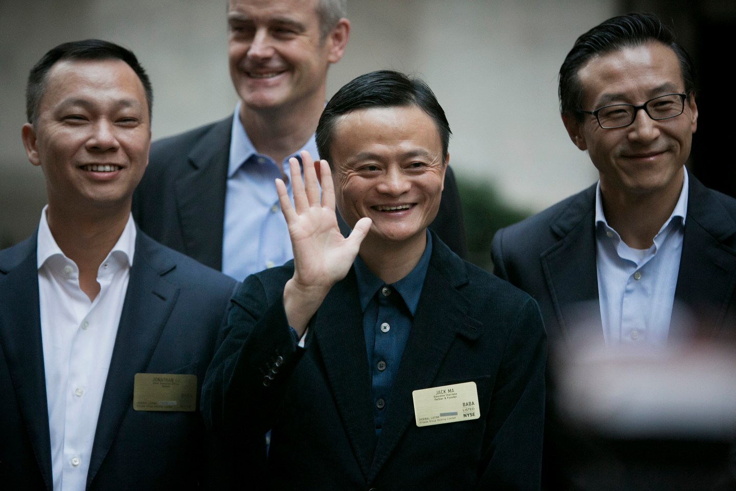 Alibaba Group Holding Ltd. Executives Attend IPO Ceremony At The NYSE