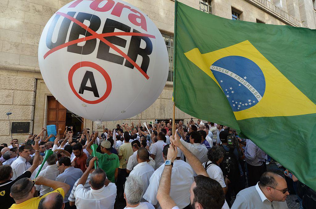 BRAZIL-STRIKE-TAXIS