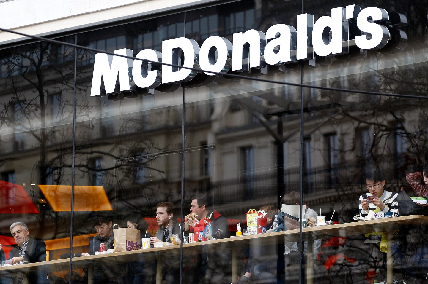 Champs Elysees McDonald's Reopens In Paris