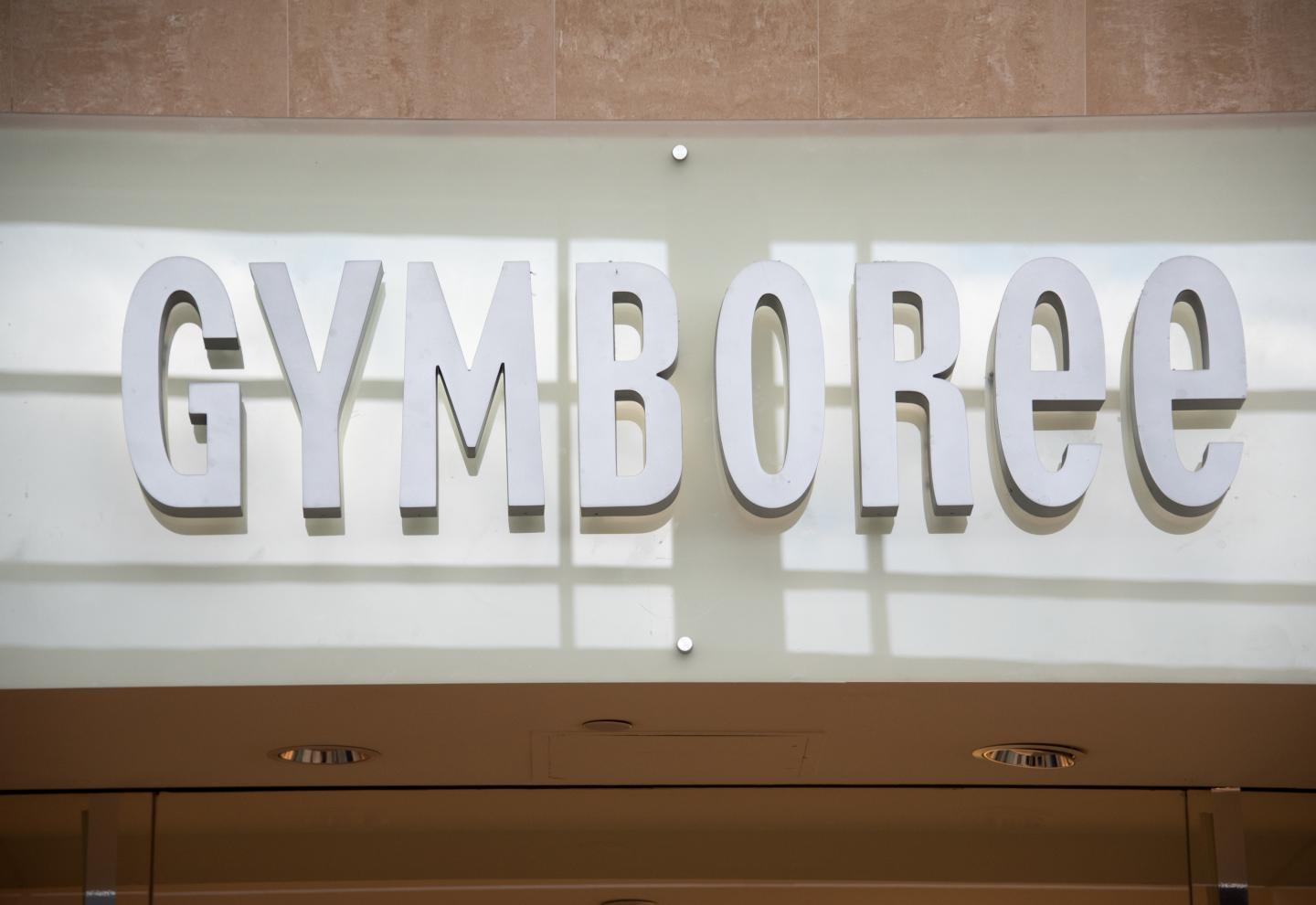 Gymboree store signage. Gymboree is a retail store for