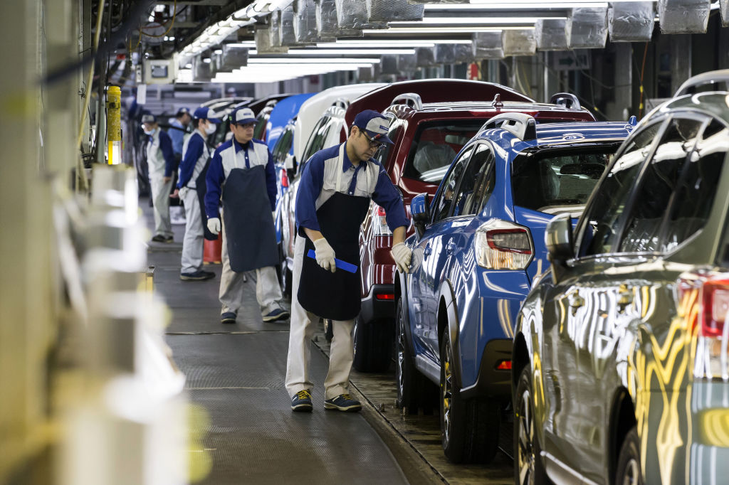 Subaru Vehicles Production Ahead of Tankan Announcement