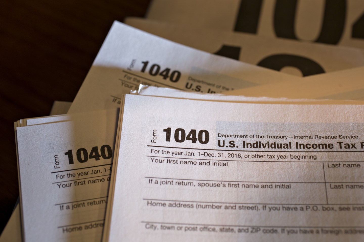 Internal Revenue Service Forms Ahead Of 2016 Income Tax Deadline