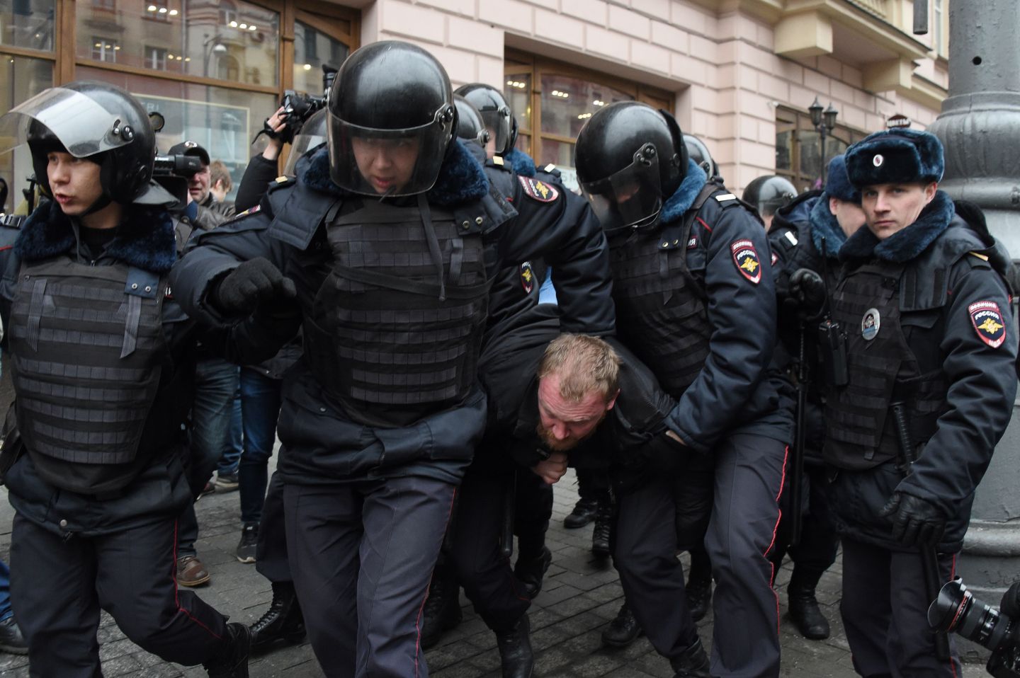 RUSSIA-POLICE-OPPOSITION-POLITICS-PROTEST