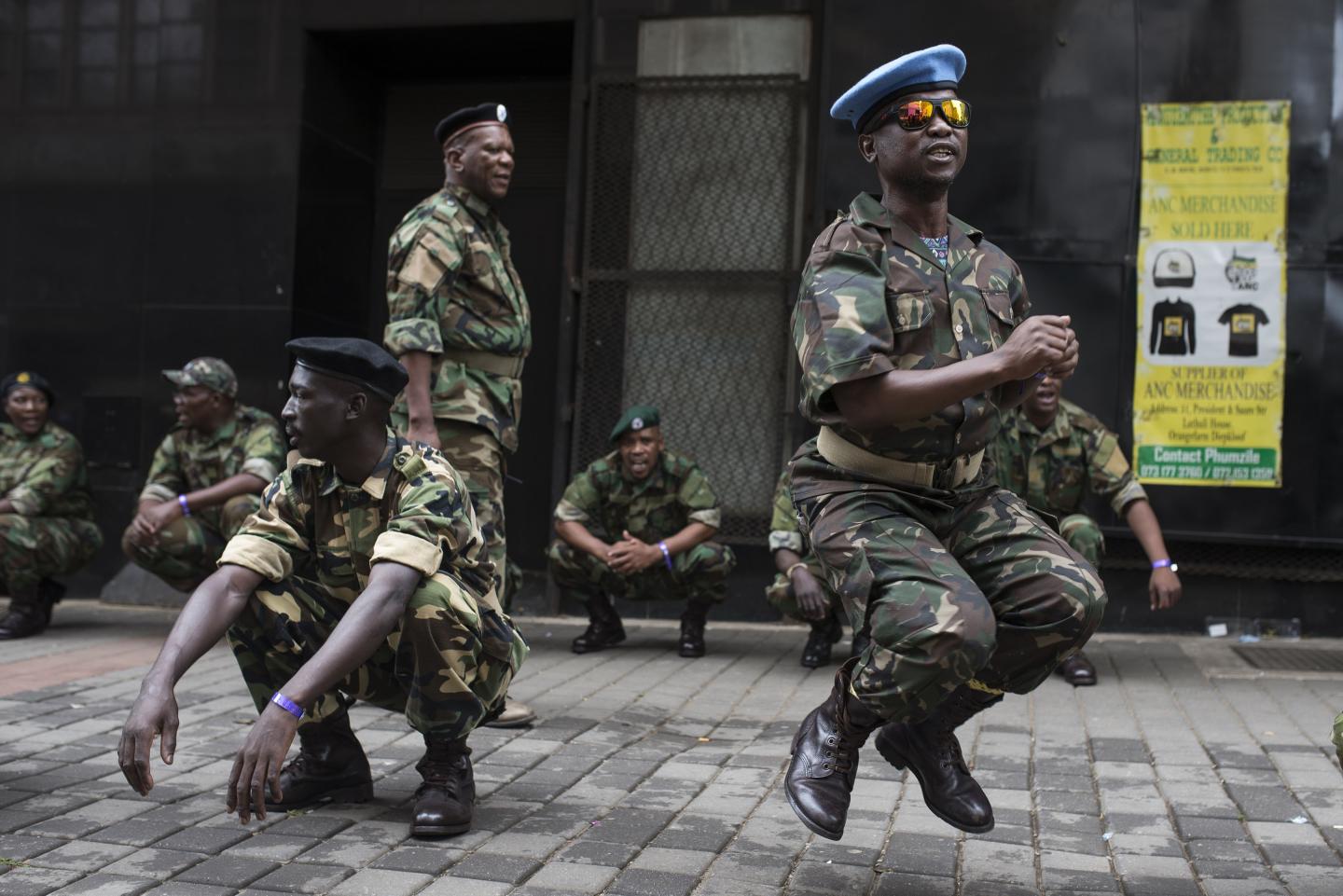 Rival protests in Johannesburg