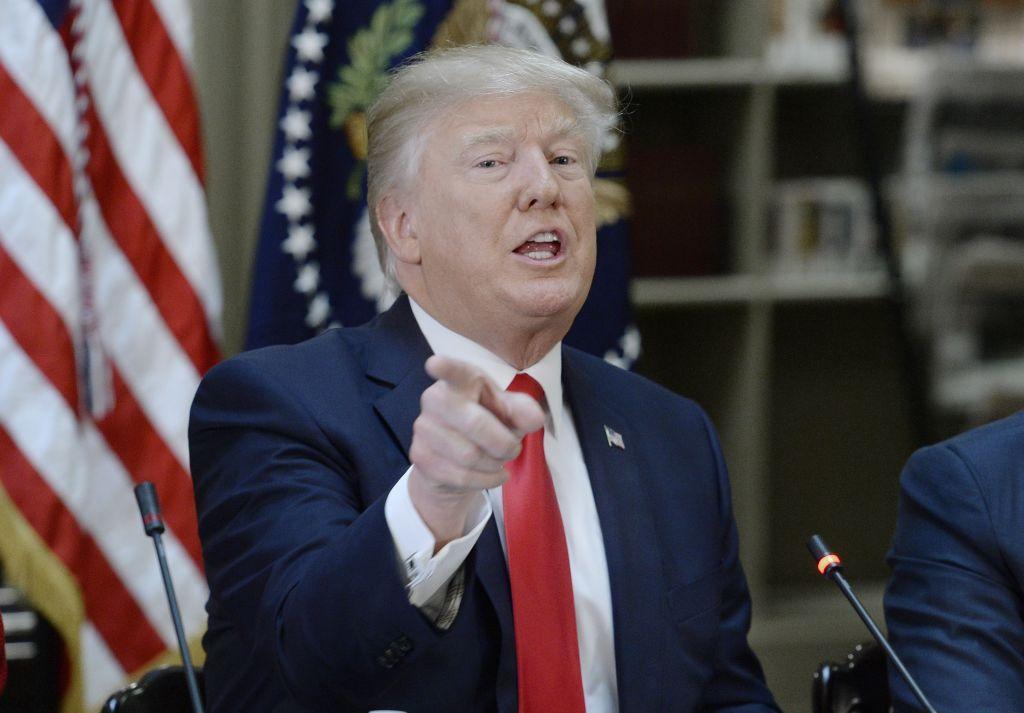 President Donald Trump Leads A Strategic And Policy CEO Discussion