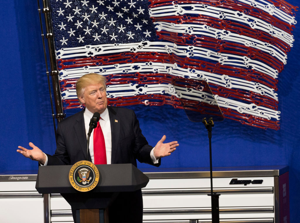 Trump touts manufacturing, ëBuy American, Hire Americaní in Wisconsin