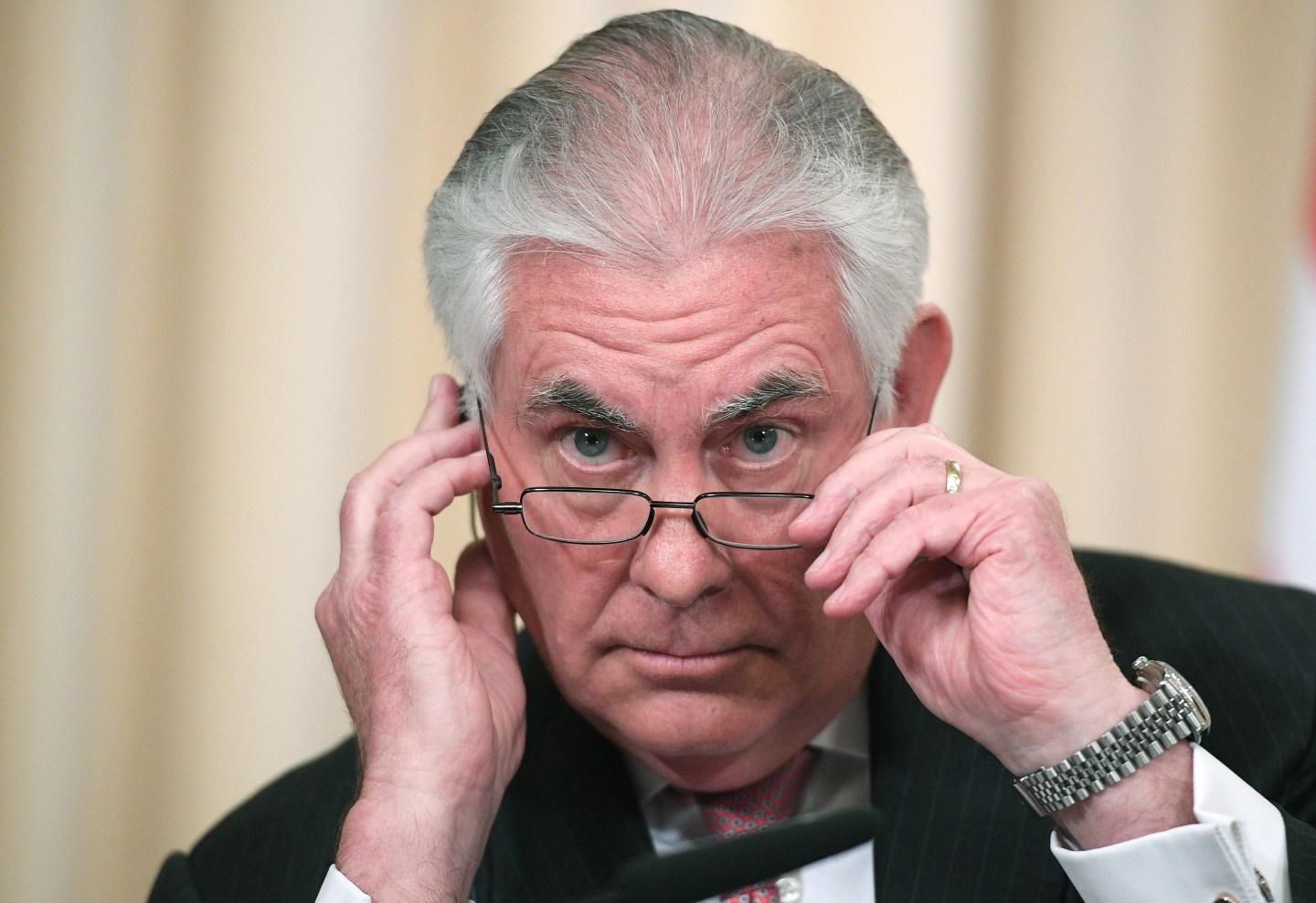 News conference by Russian Foreign Minister Sergei Lavrov and U.S. Secretary of State Rex Tillerson