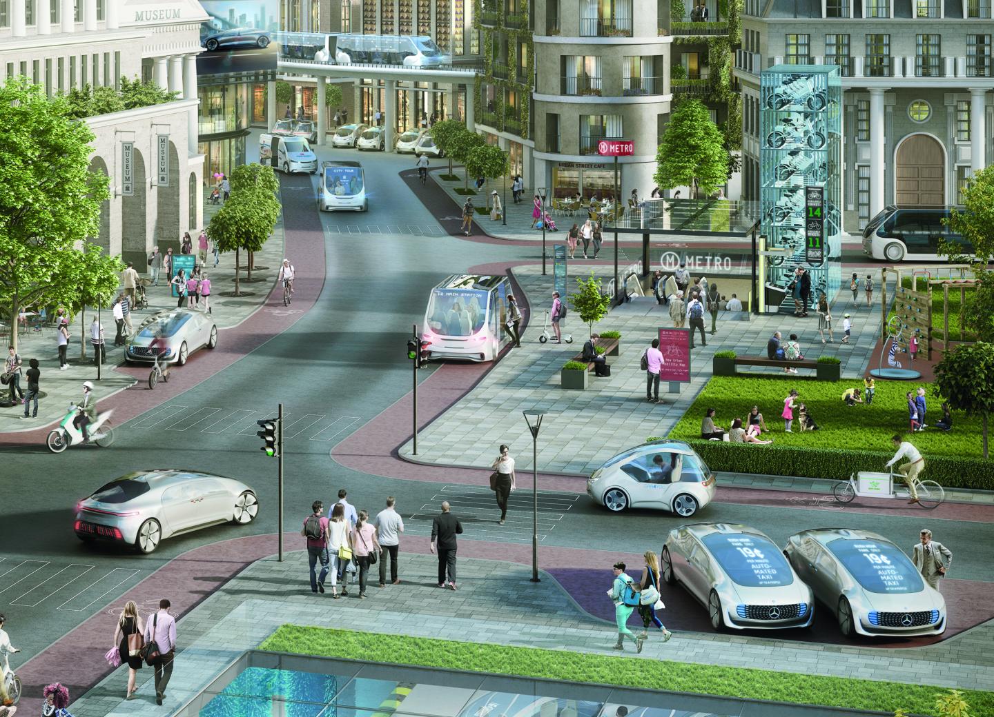 Daimler And Bosch Plan to Bring Self-Driving Taxis to Cities