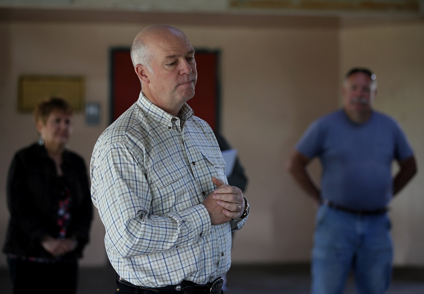 GOP Congressional Candidate Greg Gianforte Campaigns In Great Falls, MT