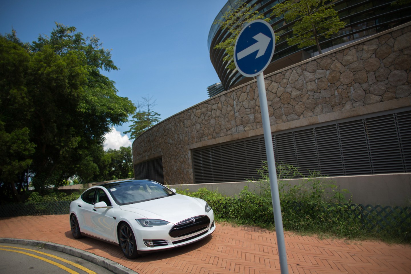 Tesla's Model S Sedan As Company Says It's Received Hundreds Of Orders In Hong Kong