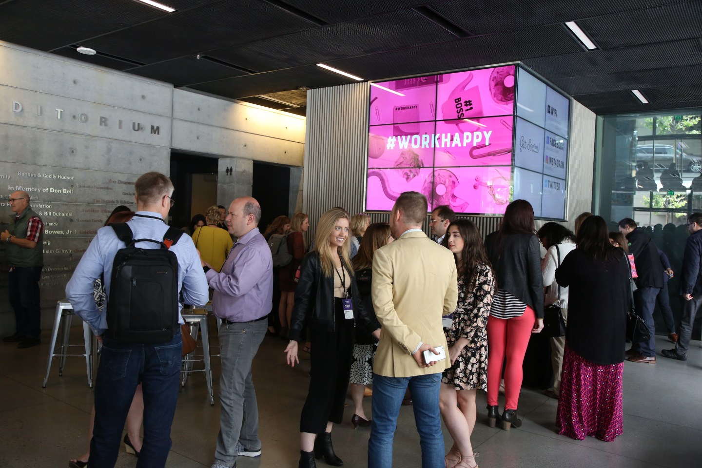 Guests gather for Talkspace's Reshaping Behavioral Heath Conference held in San Francisco on April 25, 2017.