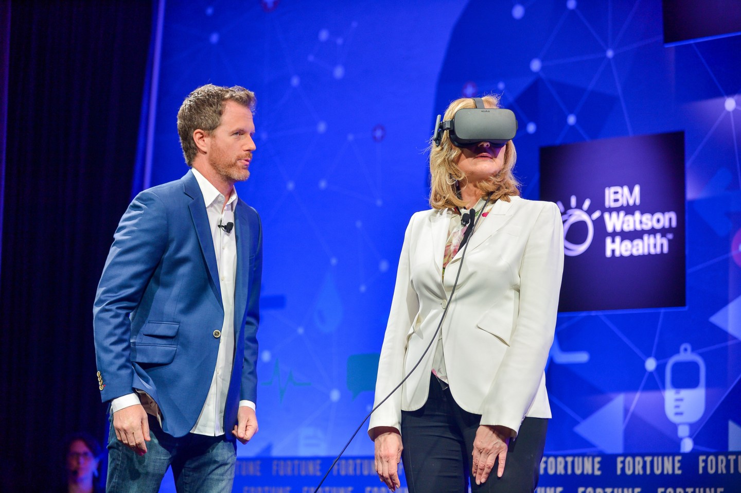 Matthew Stoudt, Co-founder and CEO, appliedVR and Arianna Huffington