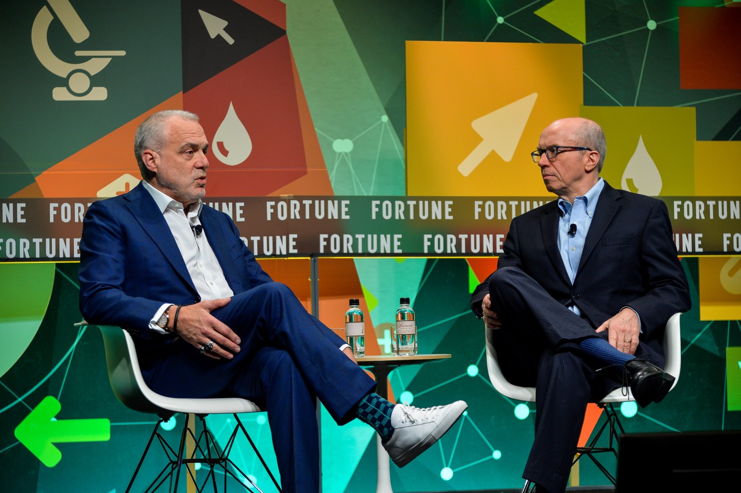 Aetna CEO Mark Bertolini and Time Inc Chief Content Officer Alan Murray at Brainstorm Health