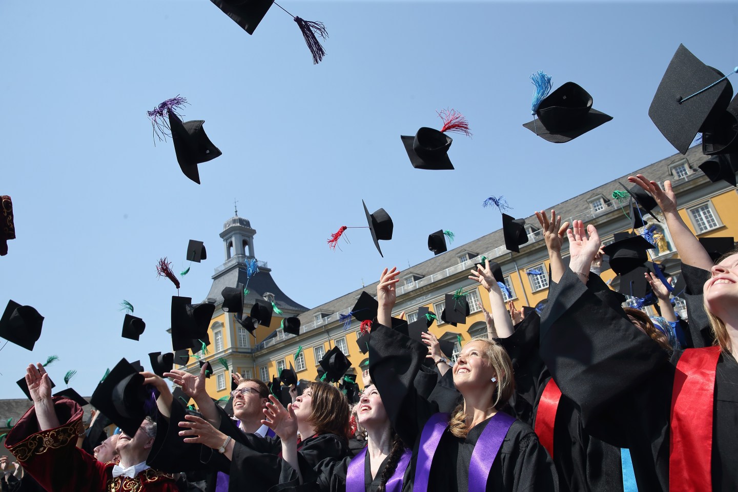 University Students Celebrate Their Graduation