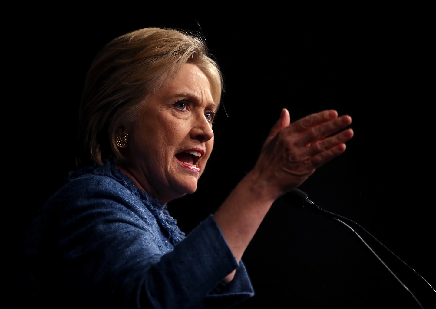 Democratic Presidential Candidate Hillary Clinton Holds Primary Night Event In Florida