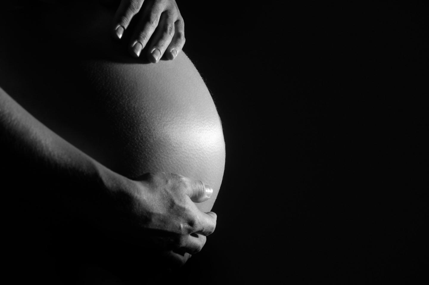 Pregnant woman, 7 months, 4 June 2004. SMH Picture by STEVE BACCON