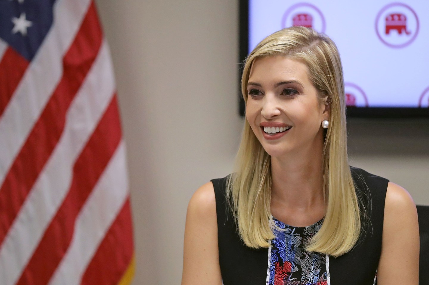 Ivanka Trump Visits RNC Headquarters In Washington DC