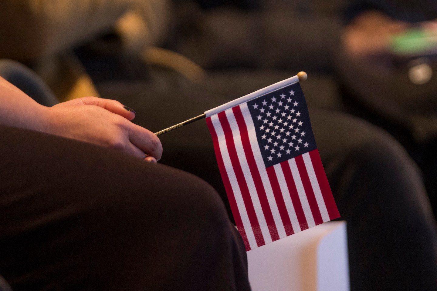 Immigrants Are Sworn In As U.S. Citizens During Naturalization Ceremony