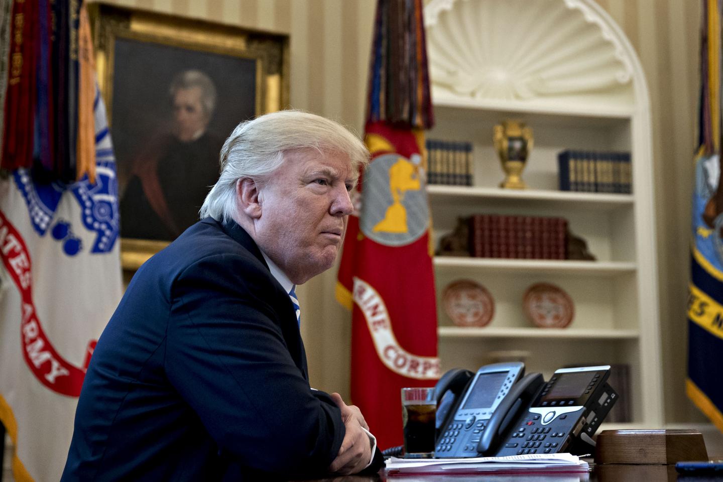 Interview With President Donald Trump In The Oval Office