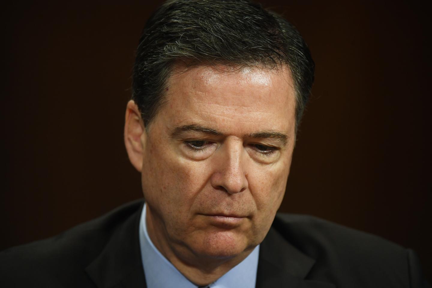 FBI Director James Comey appears before the Senate Judiciary Committee in the Dirksen Senate Office Building on Wednesday May 03, 2017 in Washington, DC.