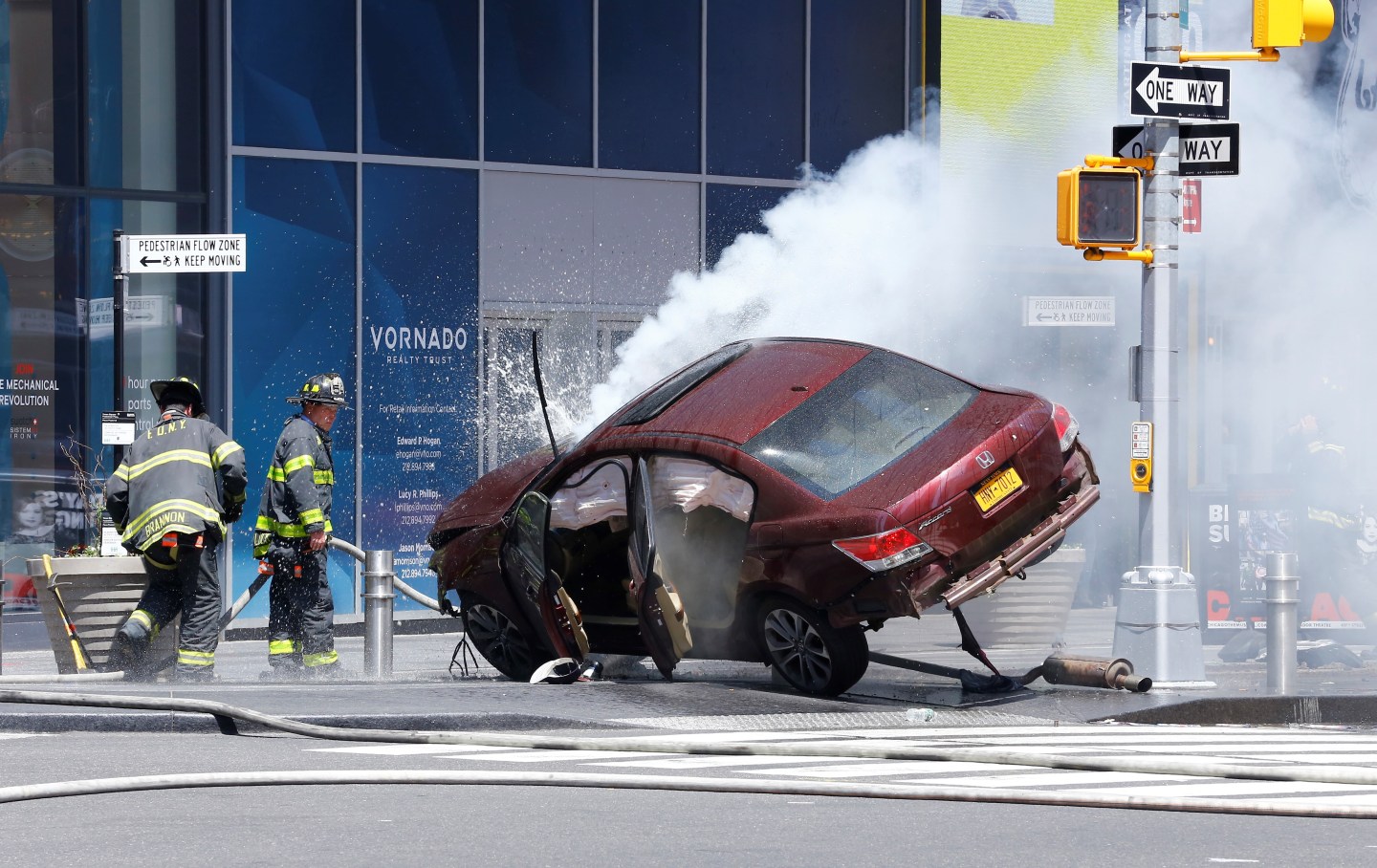 Vehicle plows into several pedestrians in Times Square of NY