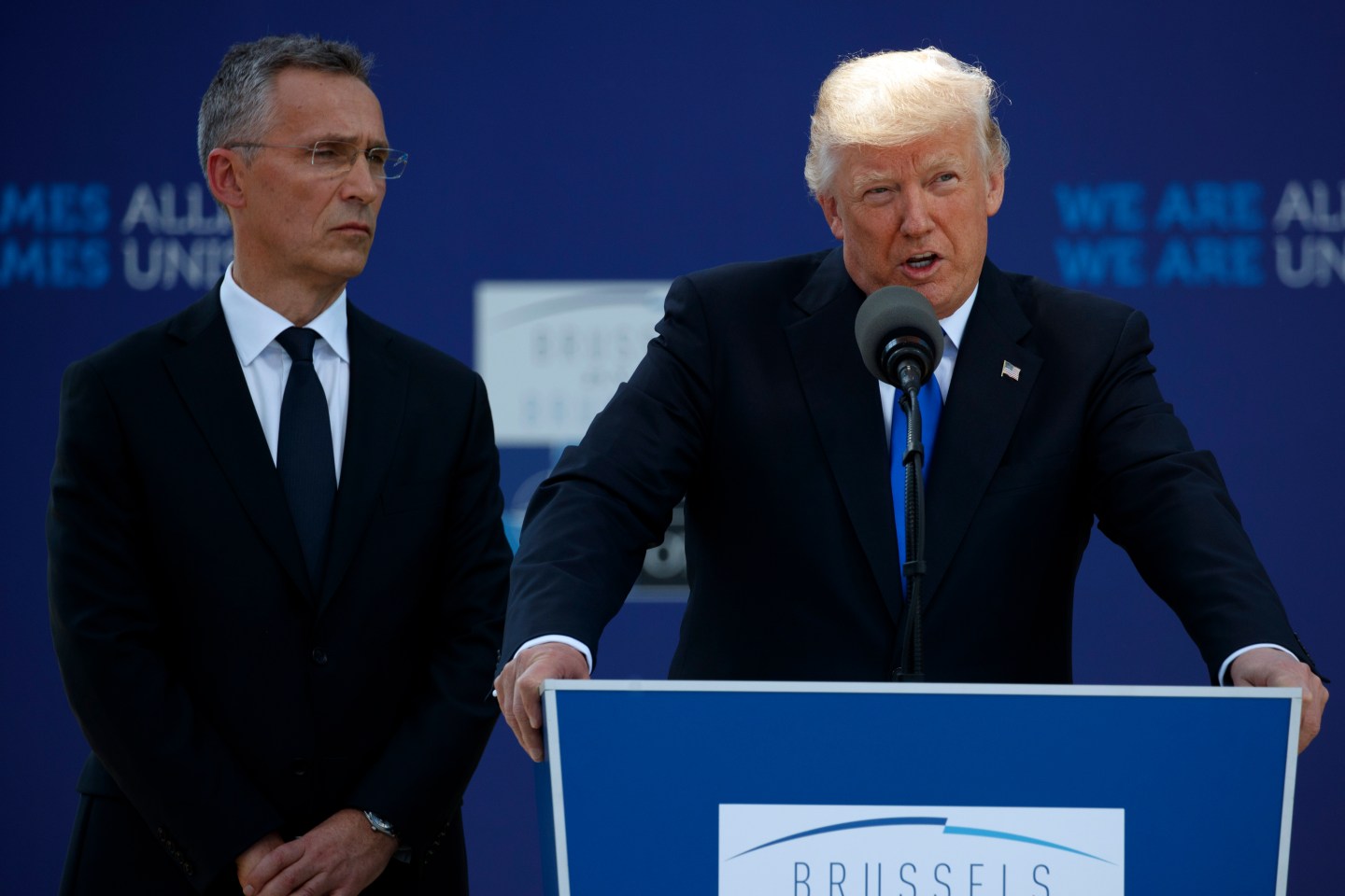 Donald Trump, Jens Stoltenberg