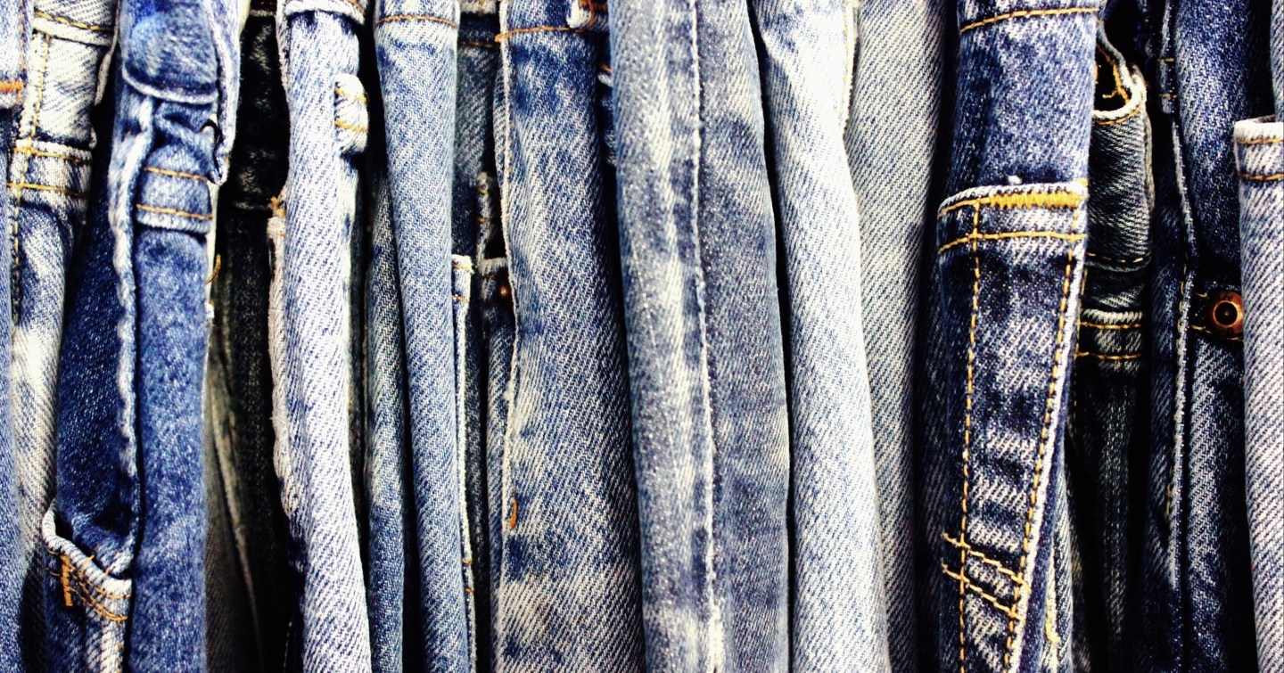 Full Frame Shot Of Jeans