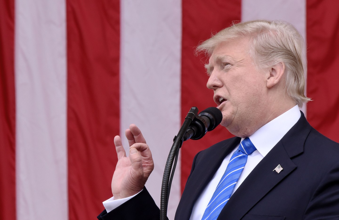 President Trump Visits Arlington National Cemetery On Memorial Day