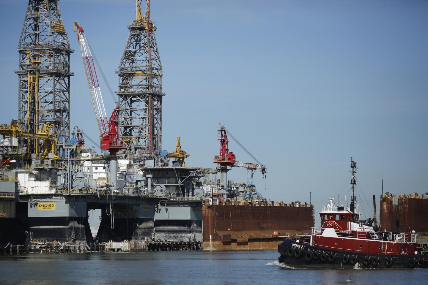 Operations At The Port Of Galveston Ahead Of Trade Balance Figures