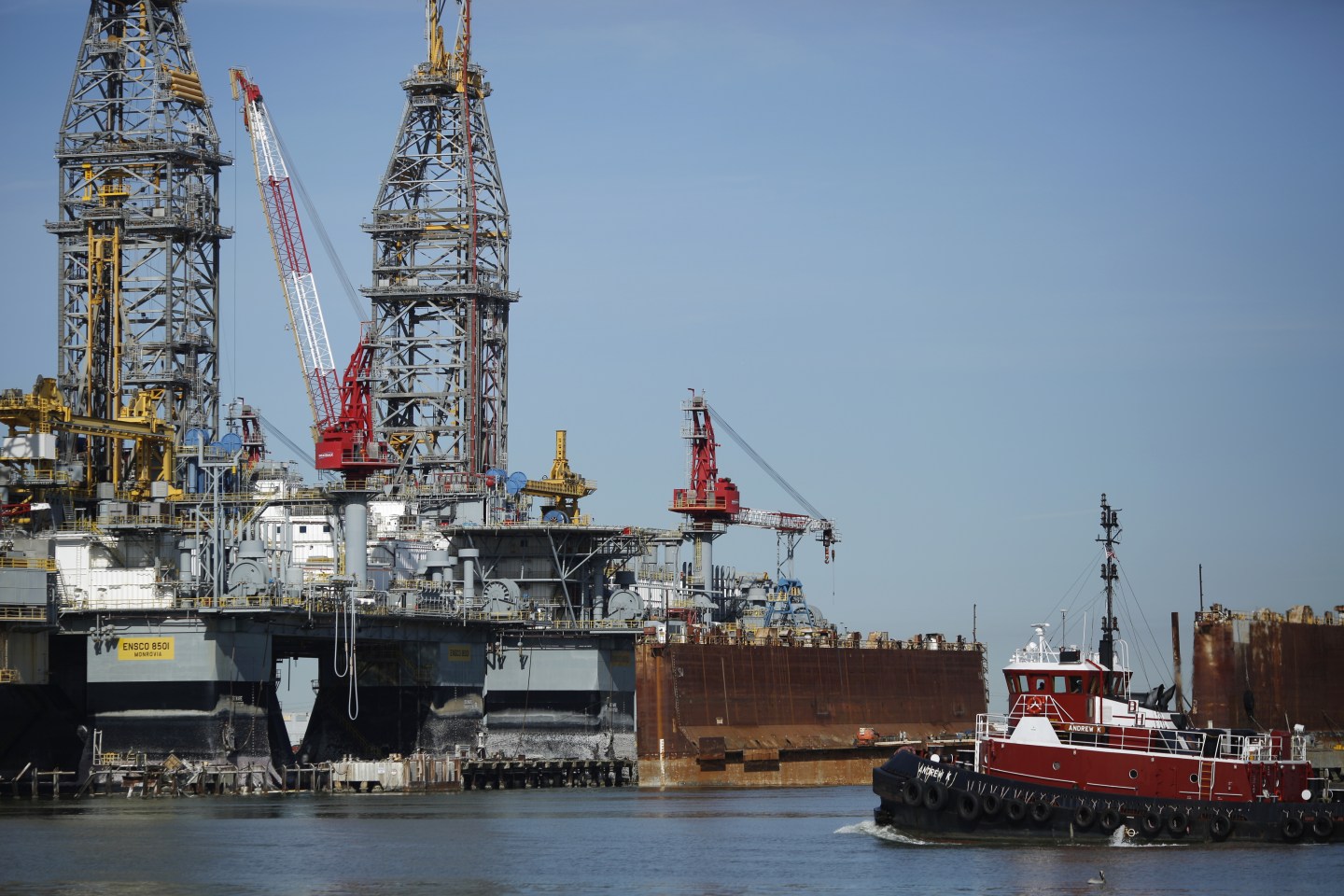 Operations At The Port Of Galveston Ahead Of Trade Balance Figures