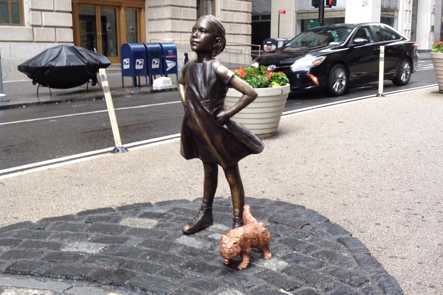 Fearless Girl May Be a Marketing Ploy, But ‘Pissing Pug’ Is Still Sexist