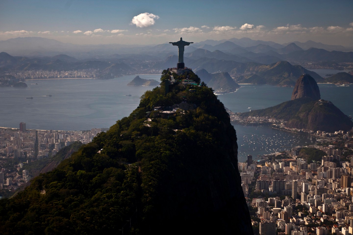 Aerial Views Of The Rio De Janeiro Skyline And Beaches As Brazil Swap Rates Drop After Inflation Report