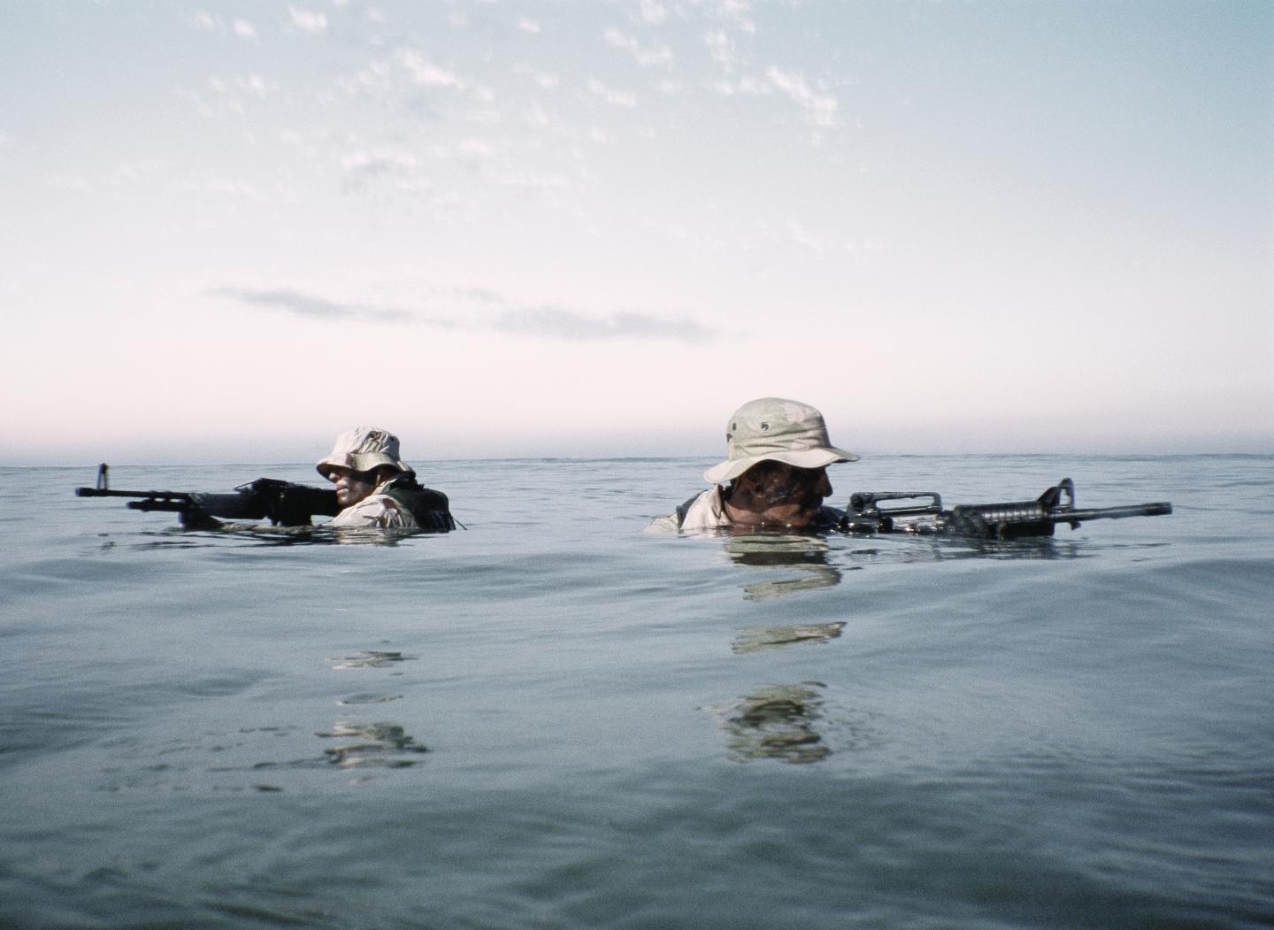 Navy Seals in training
