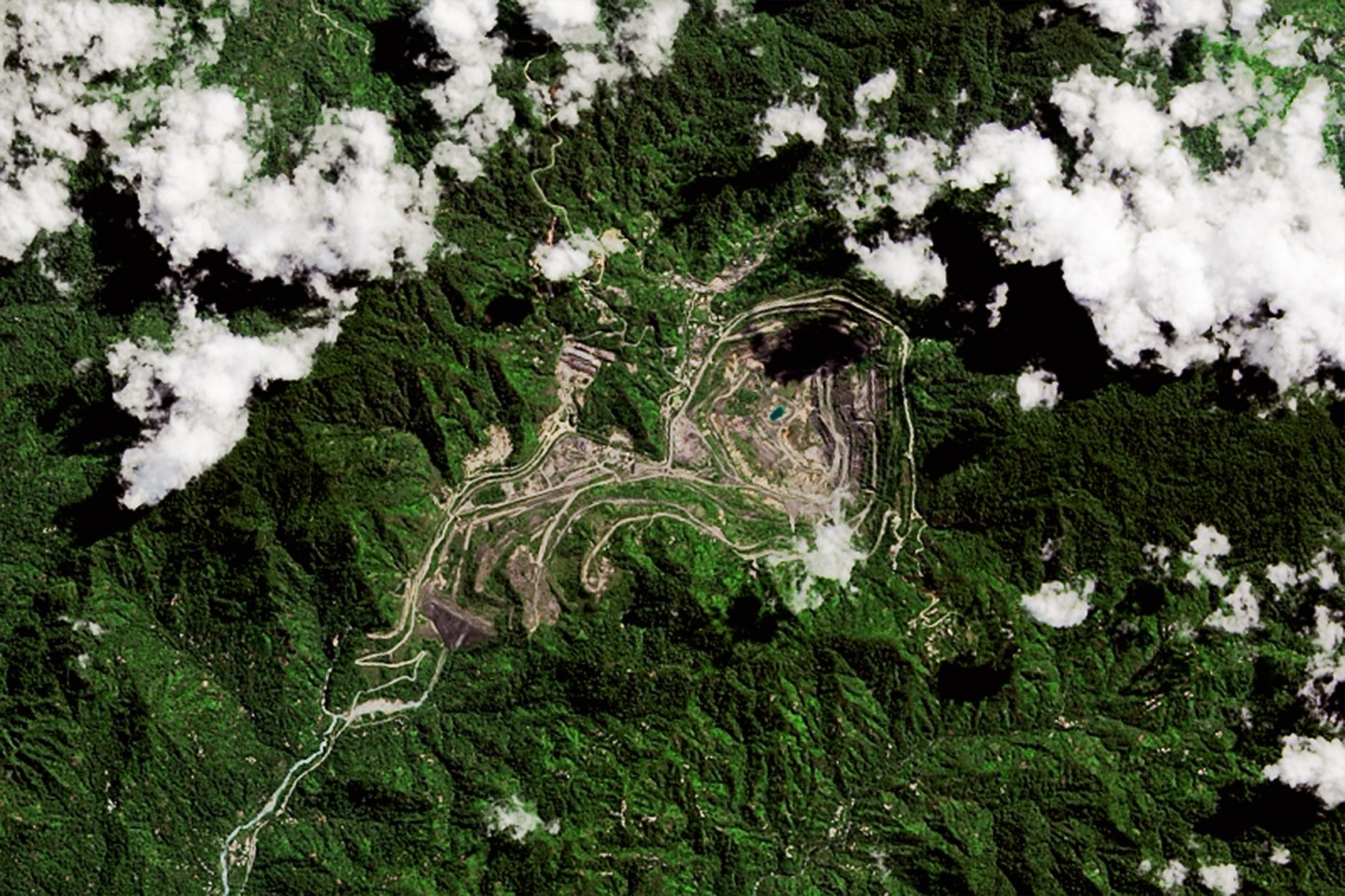 Satellite Views of the Panguna Mine
