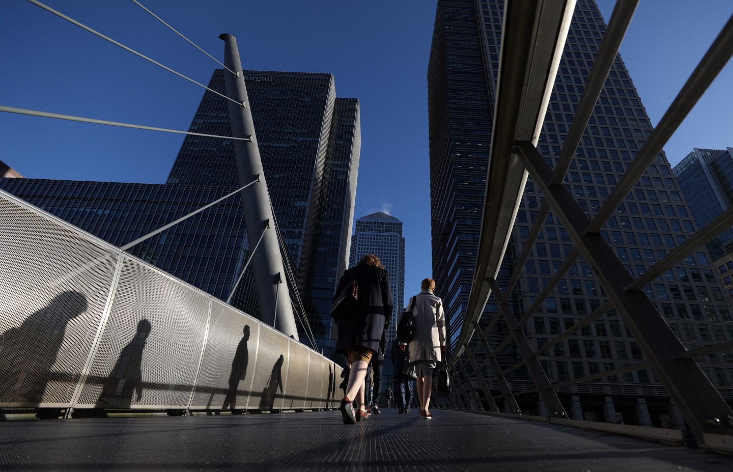 Views Of Financial District As HSBC Says Companies Already Re-Routing Business Due To Brexit