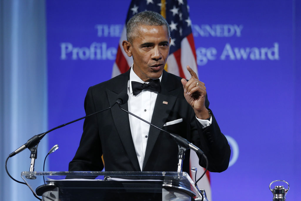 Barack Obama Receives Kennedy Profile In Courage Award