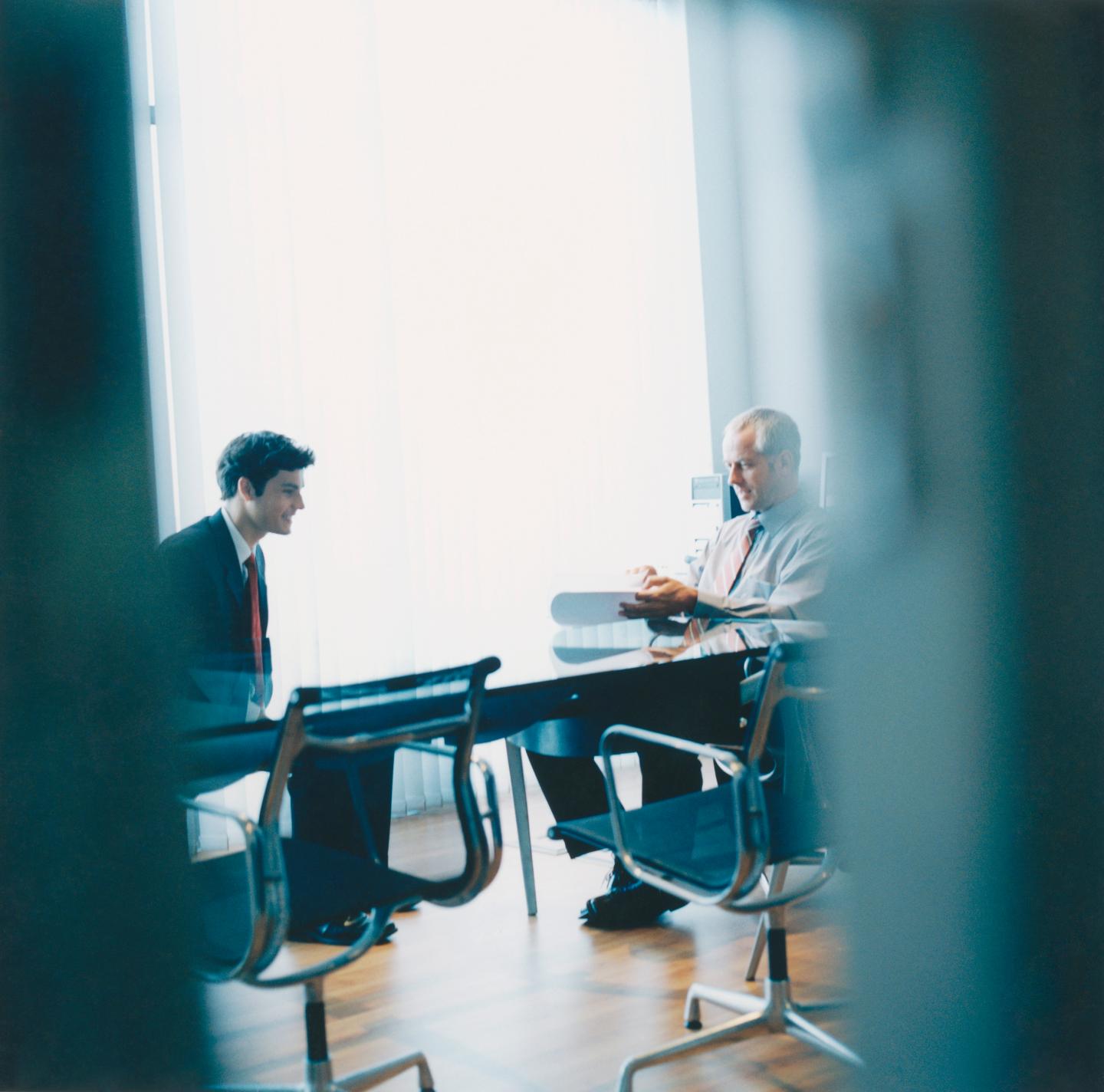 Men at Interview