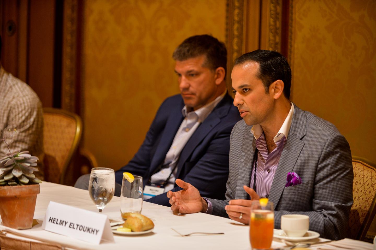 Guardant Health CEO Helmy Eltoukhy (right)