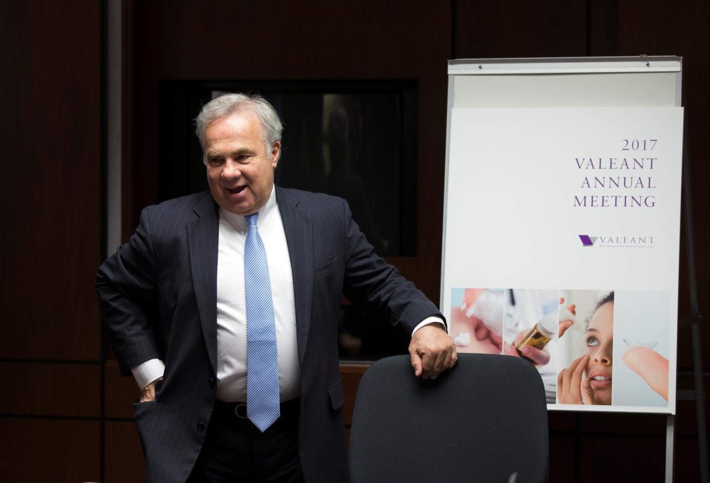 Valeant CEO Joseph Papa. The stock soared Tuesday after a rosy forecast.