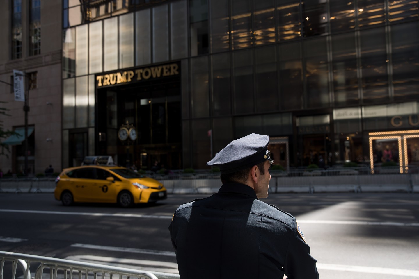Anti-Trump Protesters Demonstrate In New York As The President Attends Event On The Intrepid