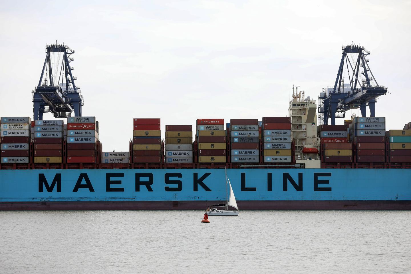 Container Ship OOCL Hong Kong Departs Port Of Felixstowe Ltd.