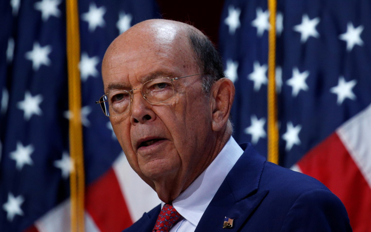 Wilbur Ross speaks at the SelectUSA Investment Summit in Fort Washington, National Harbor, Maryland