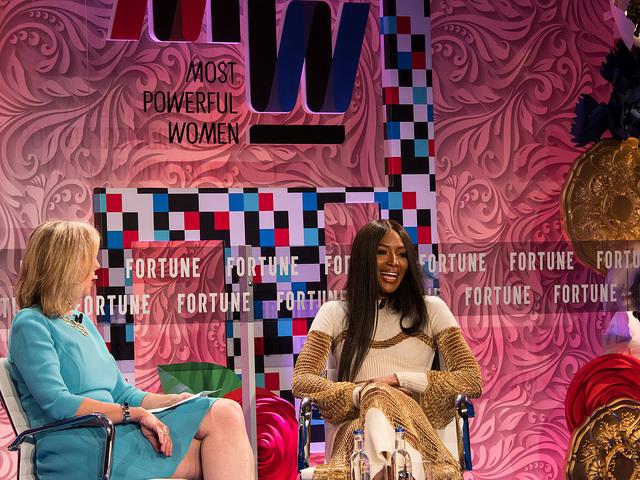Naomi Campbell at Fortune magazine's Most Powerful Women Summit at the Dorchester Hotel, London. June 12 2017. Pictures by Peter Dench for Fortune Magazine.