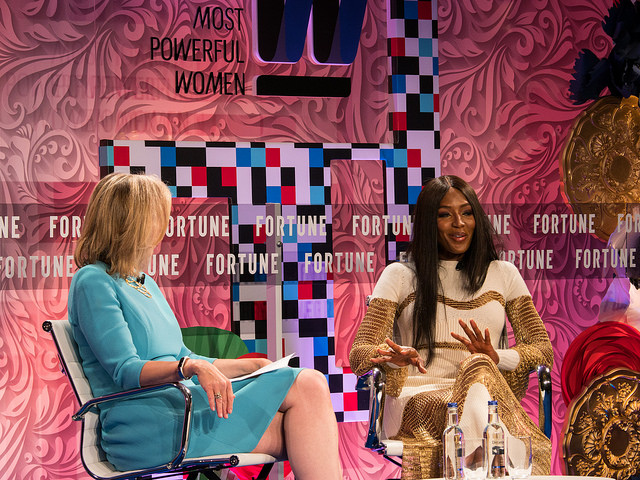 Naomi Campbell at Fortune magazine's Most Powerful Women Summit at the Dorchester Hotel, London. June 12 2017. Pictures by Peter Dench for Fortune Magazine.